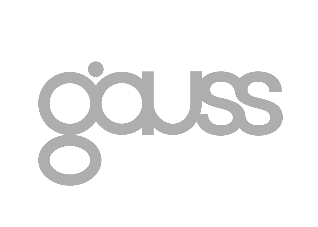 marca gauss PNG CINZA