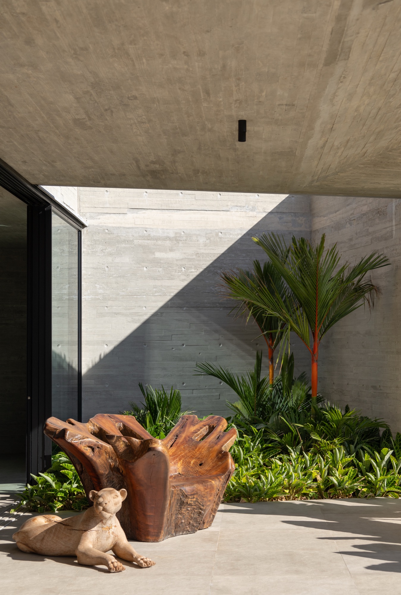 area externa porcelanato jardim — projeto residencial, Solo Revestimentos