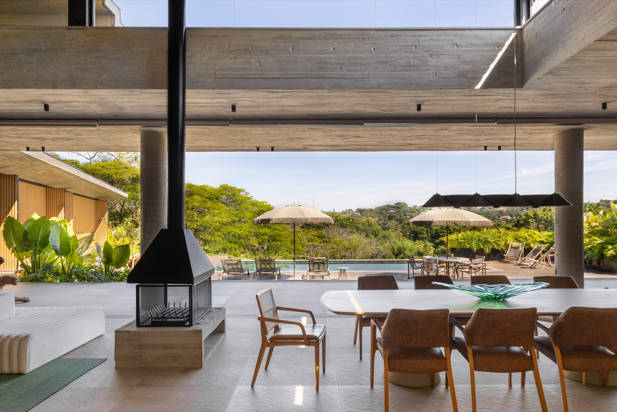 area gourmet porcelanato grande formato — projeto residencial, Solo Revestimentos